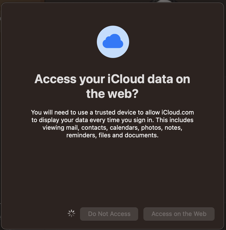 Access your iCloud data on the web?